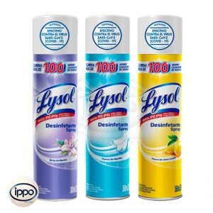 Desinfectante en aerosol (ambiental y superficies):LYSOL