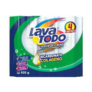 Jabón para lavar a mano en barra:LAVA TODO