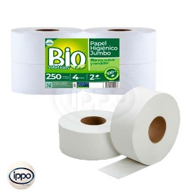 Papel higiénico hoja doble:BIO